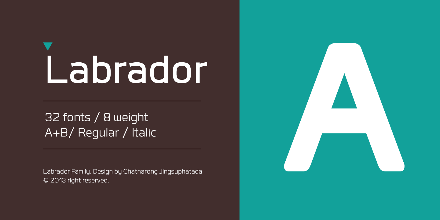 Example font Labrador A #3